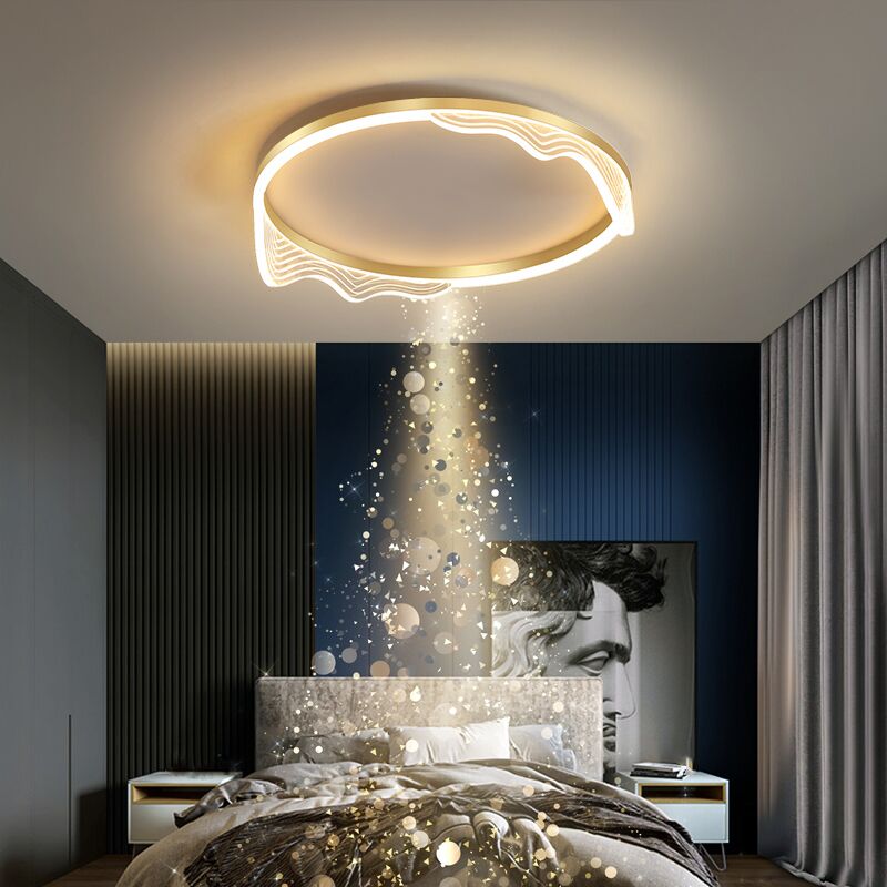 Ceiling Lights Led Golden Lustre Simplicity Acrylic Ceiling Lights