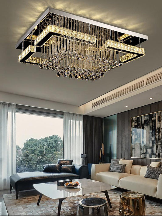 Ceiling Light Living Room Crystal Fixtures Chandeliers