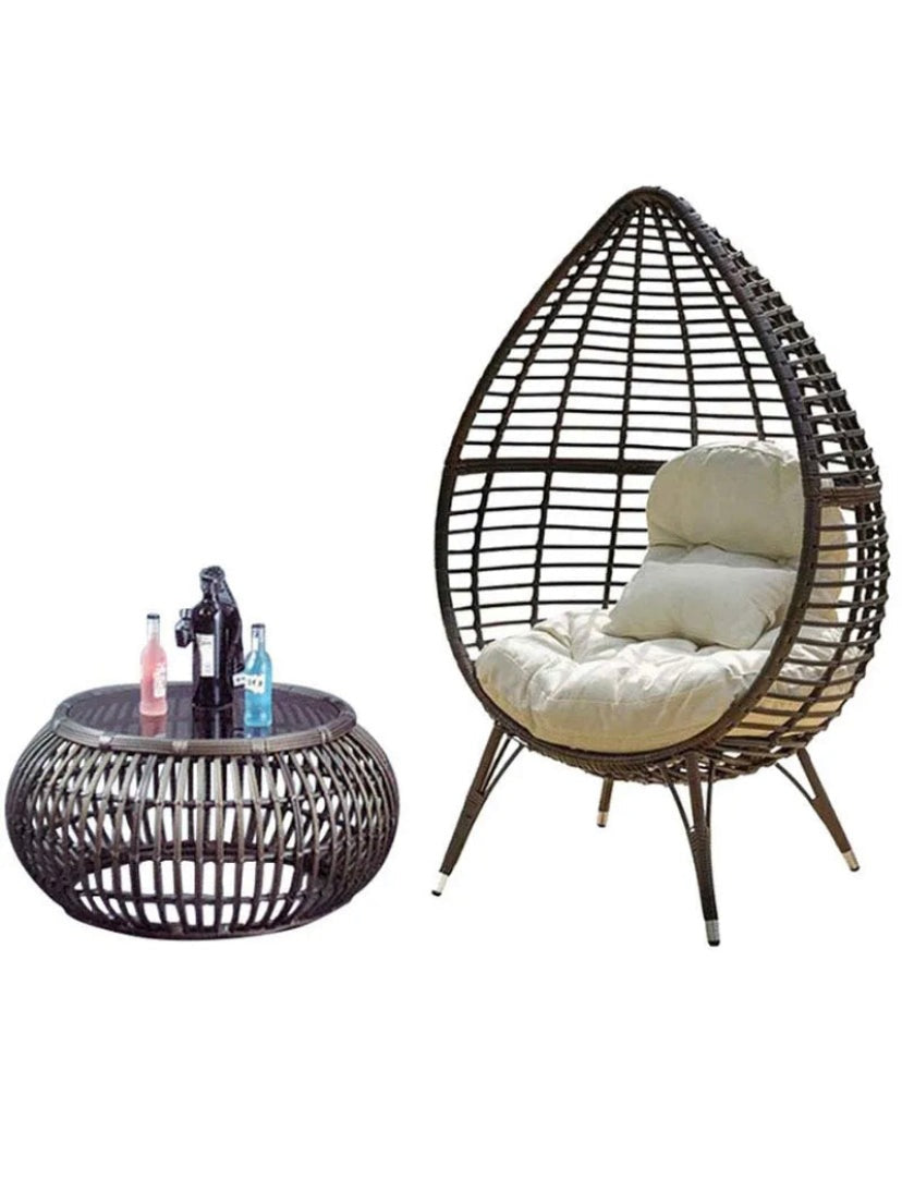 Outdoor Furniture Garden Balcony Chair Wicker Rattan Sofa Chairs Outdoor Furnitures