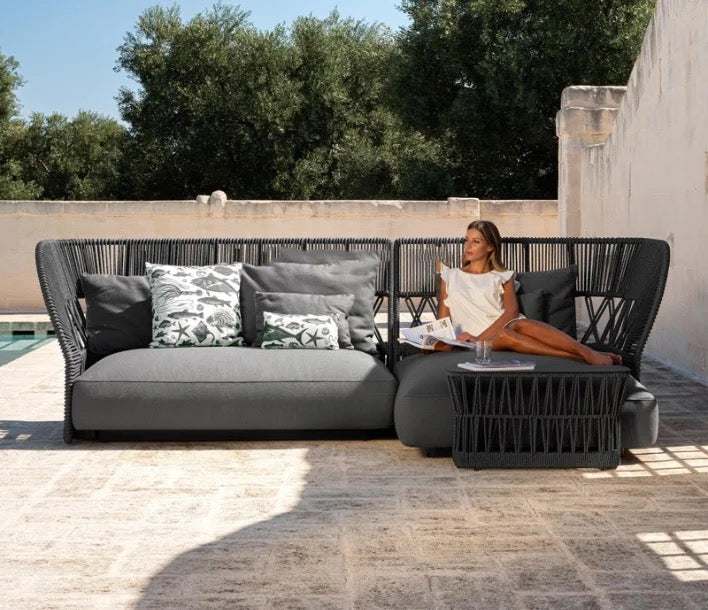 Outdoor Furniture Home Leisure Lounge Rattan Lazy Sofa