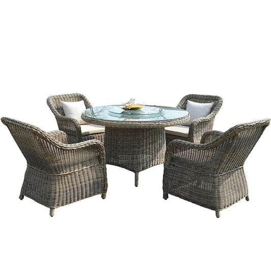 Outdoor Furniture Set Luxury Backyard Balcony Rattan Furniture Garden Sets