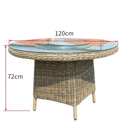 Outdoor Furniture Set Luxury Backyard Balcony Rattan Furniture Garden Sets