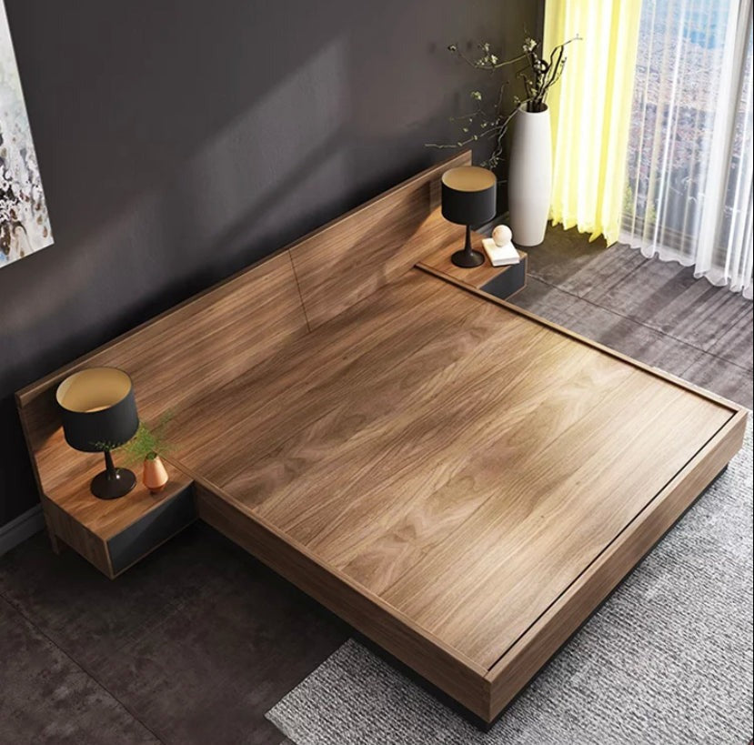 Double Bed Set Modern Simple Tatami Bed With Storage Schlafzimmer Bett Set