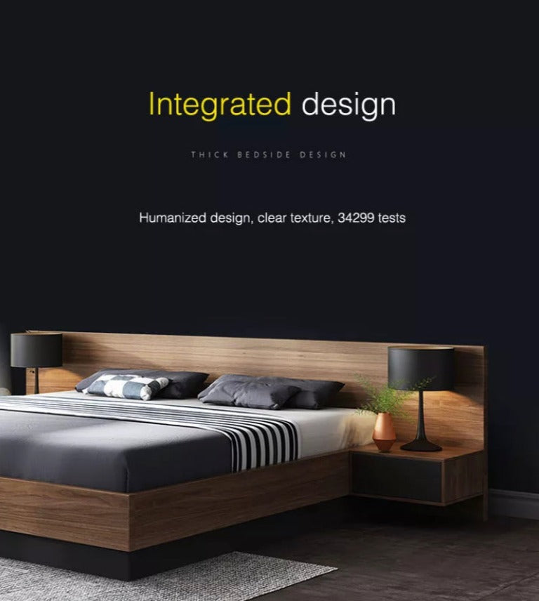 Double Bed Set Modern Simple Tatami Bed With Storage Schlafzimmer Bett Set