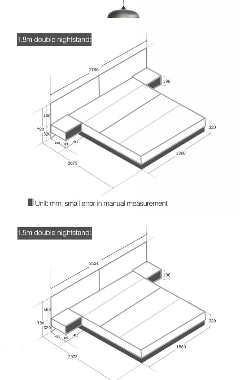 Double Bed Set Modern Simple Tatami Bed With Storage Schlafzimmer Bett Set