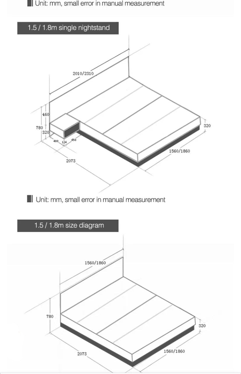 Double Bed Set Modern Simple Tatami Bed With Storage Schlafzimmer Bett Set