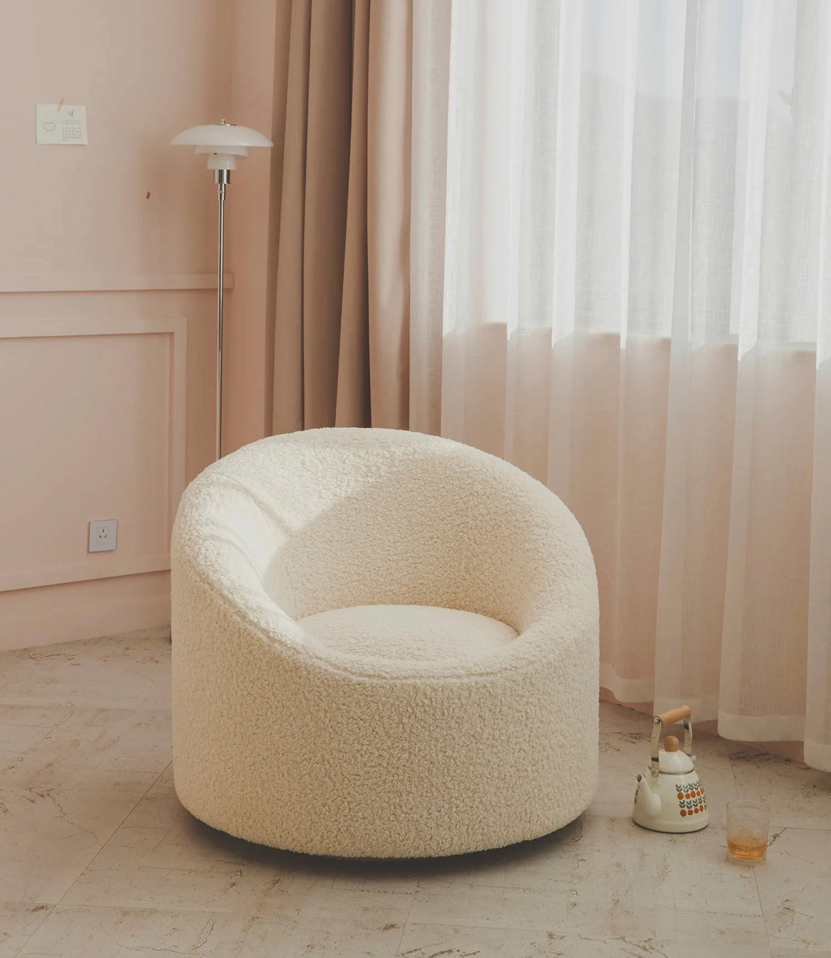 Cotton White Stool Designer Egg Chair Furniture Stools Chairs