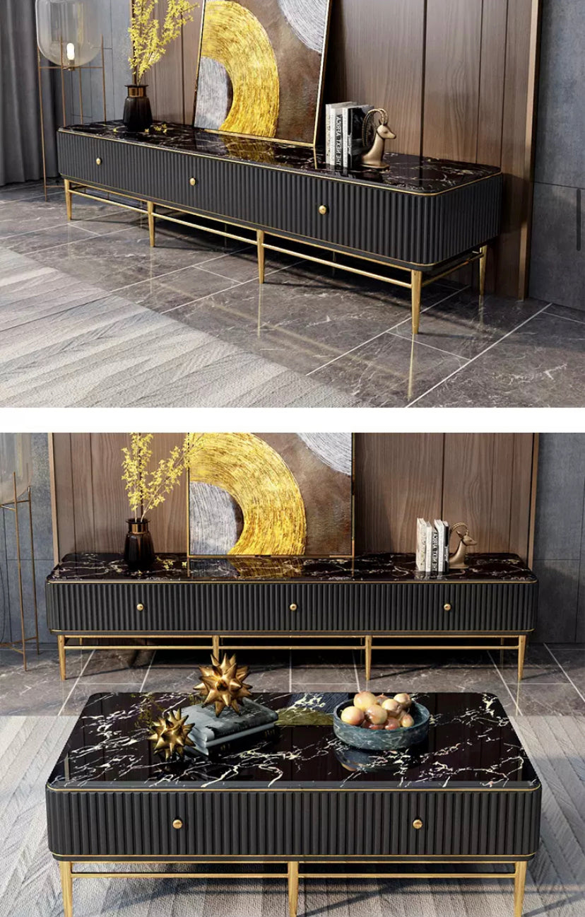 TV Lowboards Light Luxury TV Stand Set Modern Fernsehtisch Minimalist Design TV Cabinets