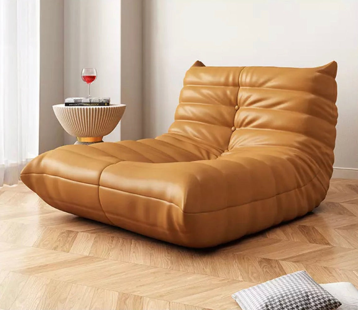 Home Furniture  Living Room Italian Leather Chair Sofa Cushion Recliner Suitable Leisure Sofa