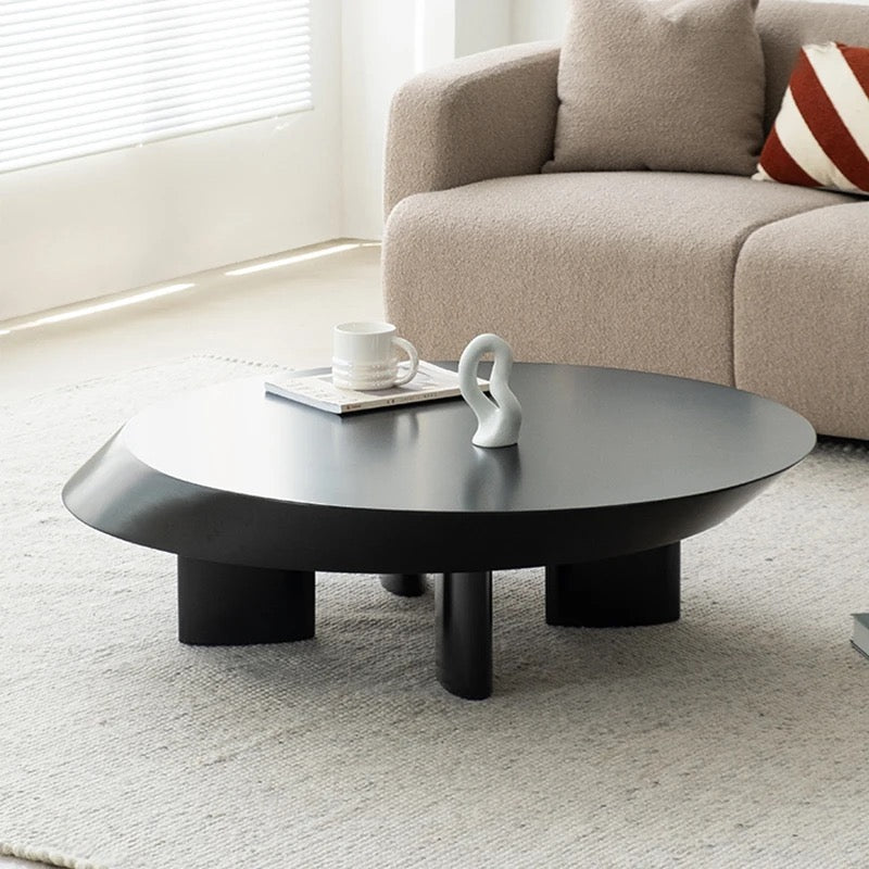 Scandinavian Designer Furniture Living Room Round Wooden Coffee Table