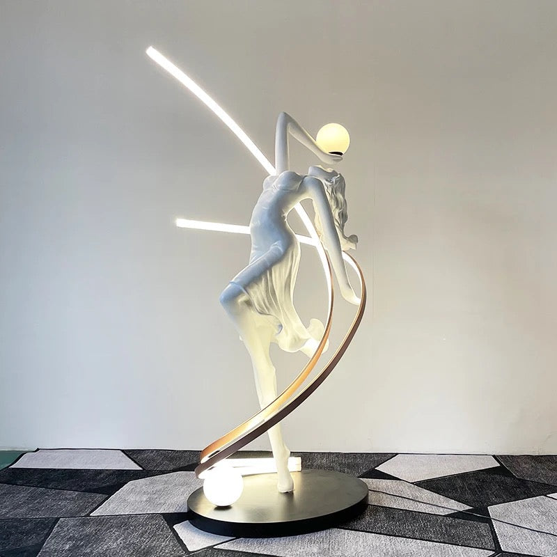 Floor Lamp Postmodern Sculpture Design Human Body Art Floor Lamps