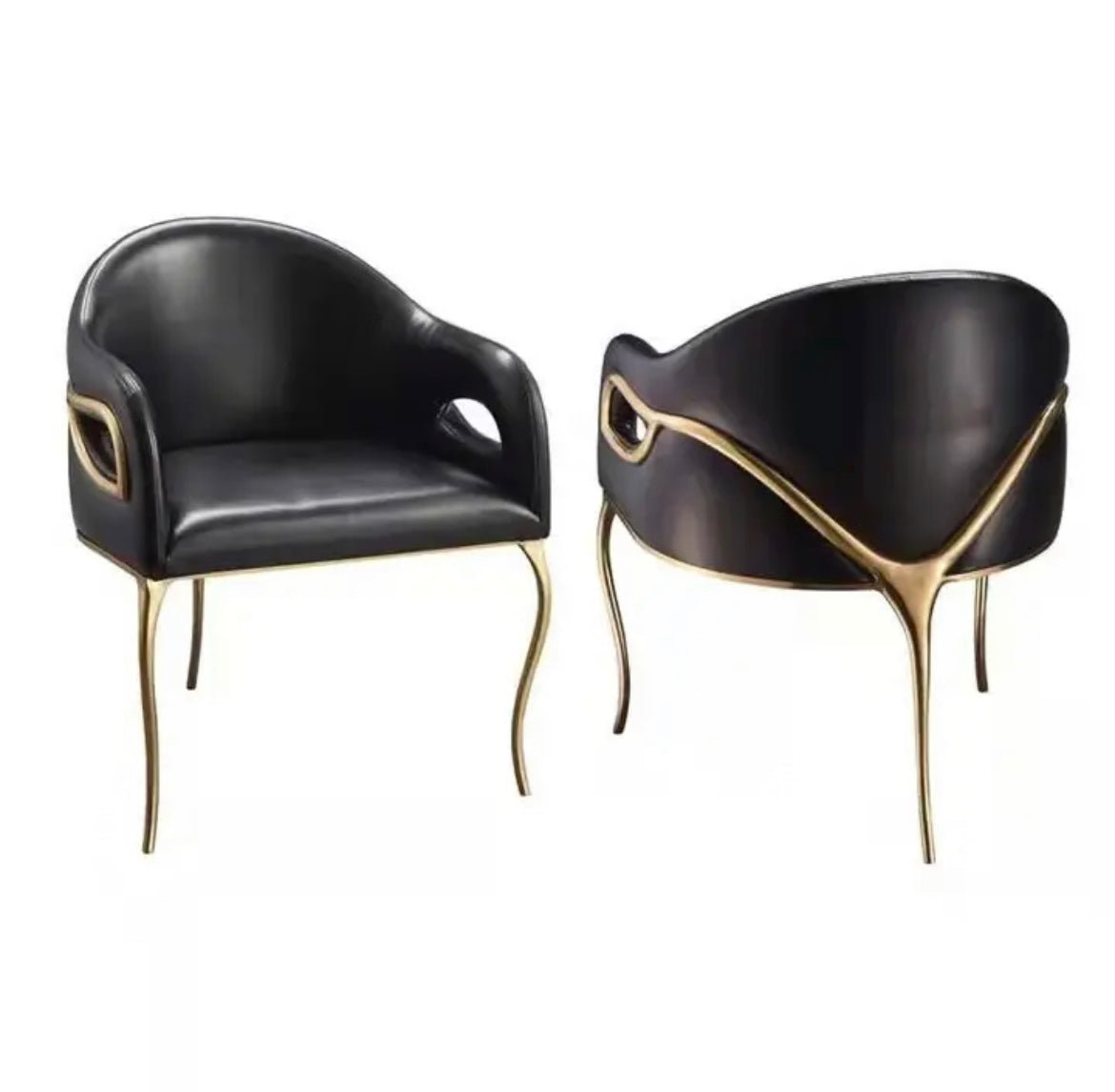 Dining Room Chairs Design Leather Velvet Gold Metal Luxury Dining Chairs