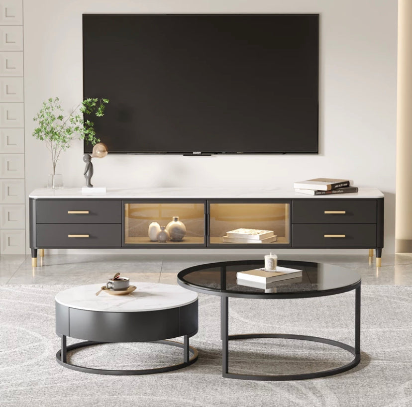 Coffee Table TV Cabinet Combination Fernsehschrank Modern Luxury Minimalist TV Lowboards