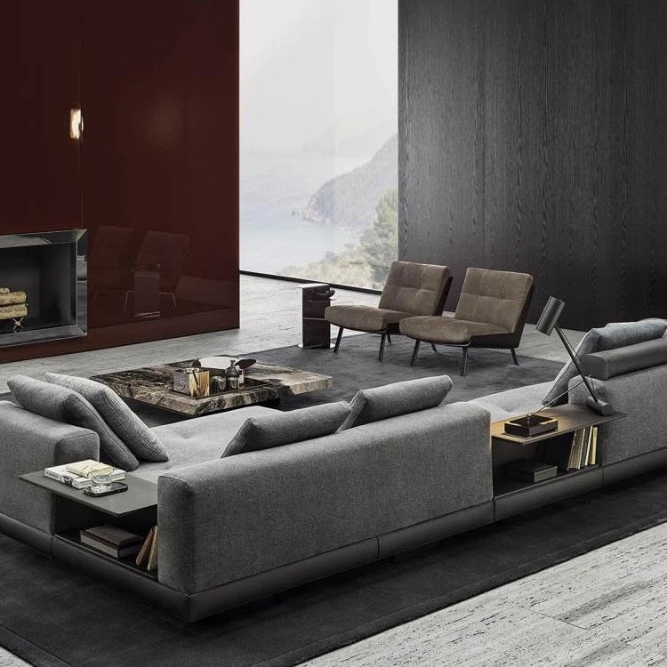 Italian Design Sofa Set L Shape Luxury Sectional Couch Living Room Sofas