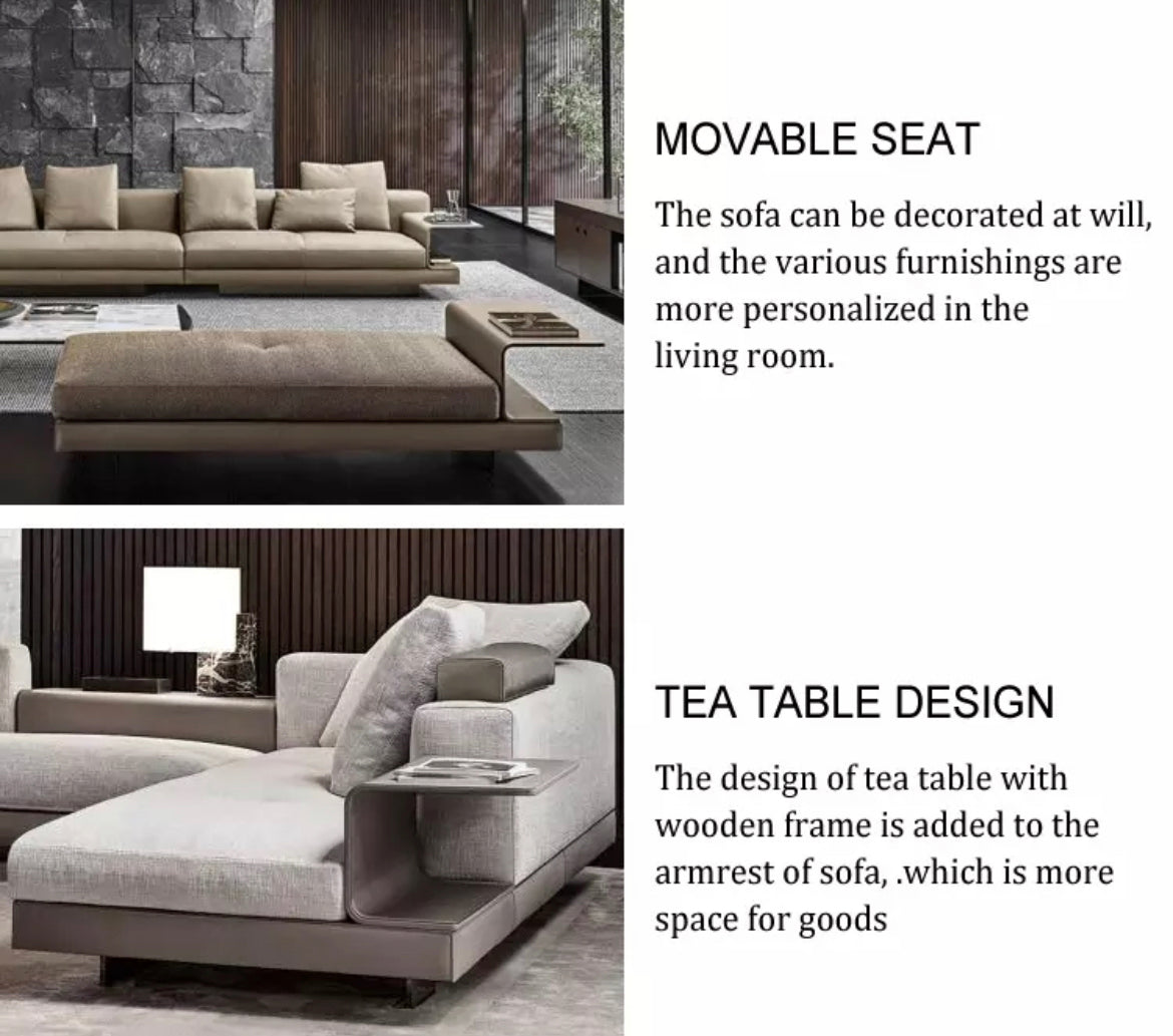 Italian Design Sofa Set L Shape Luxury Sectional Couch Living Room Sofas