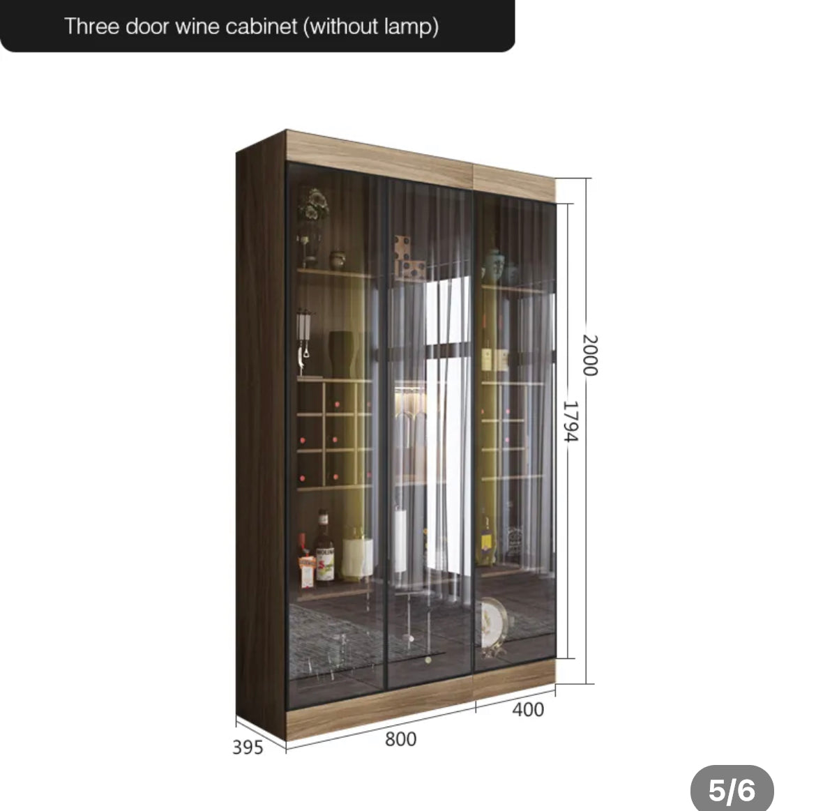 Cabinet Living Room Glass Display Cabinet Modern Minimalist Wooden Wine Cabinet With Light