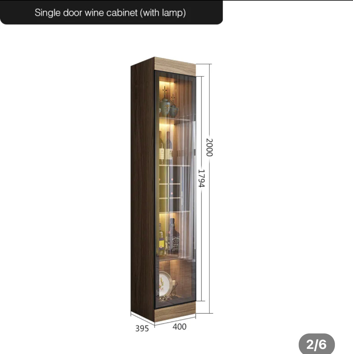 Cabinet Living Room Glass Display Cabinet Modern Minimalist Wooden Wine Cabinet With Light