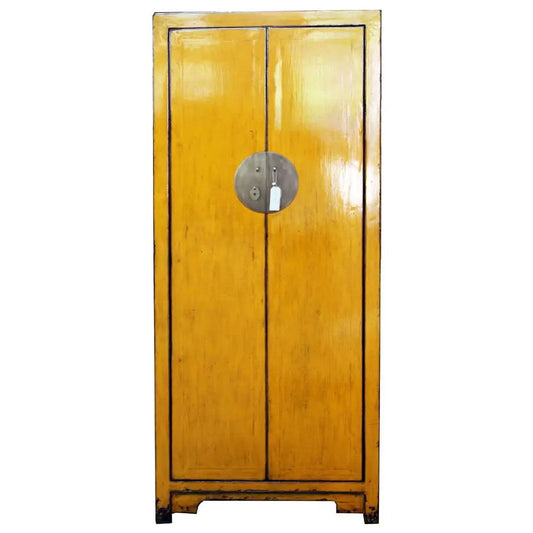 Antique Retro Wardrobe Bedroom Furniture Solid Wood Lacquered Armories Wooden Clothes Wardrobe