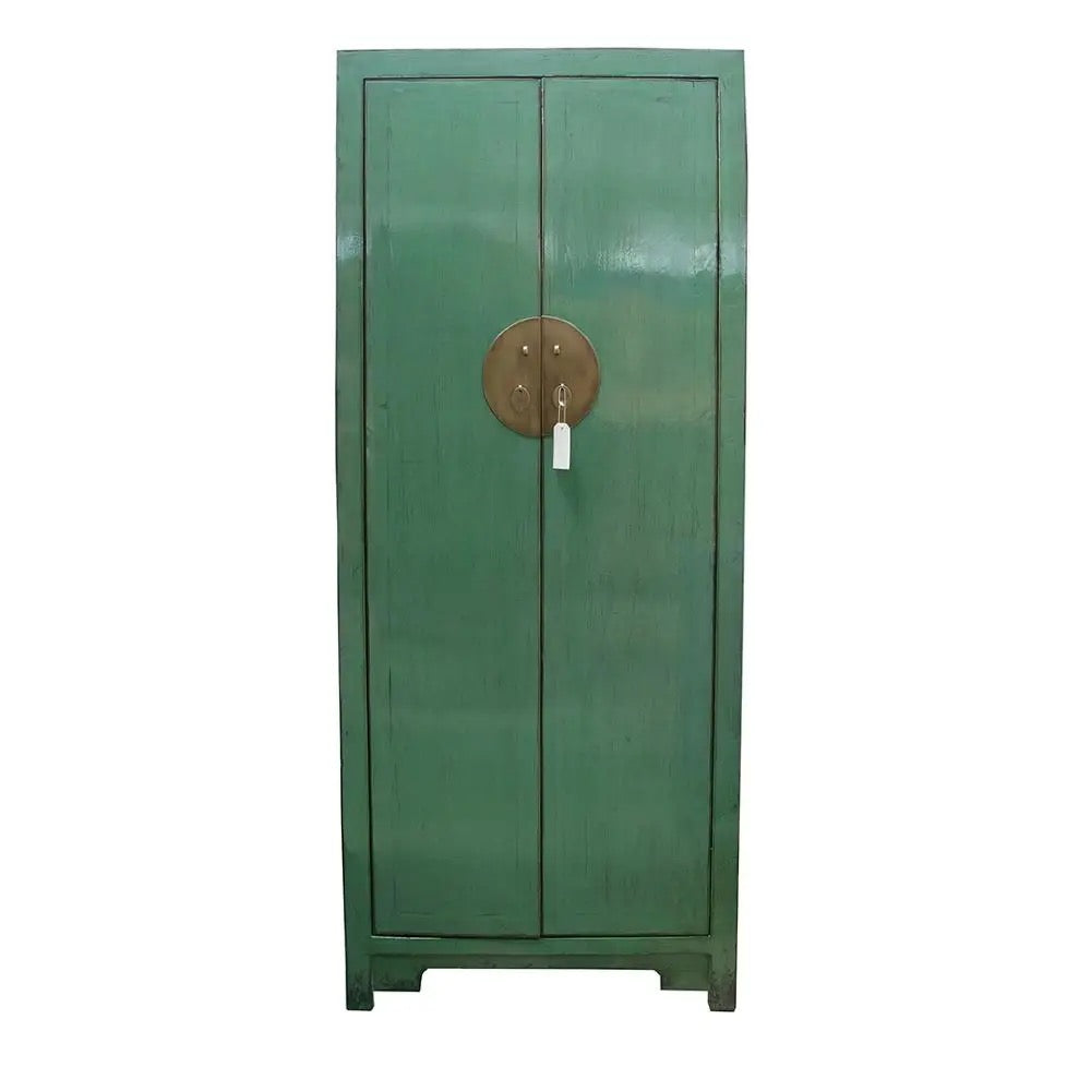 Antique Retro Wardrobe Bedroom Furniture Solid Wood Lacquered Armories Wooden Clothes Wardrobe