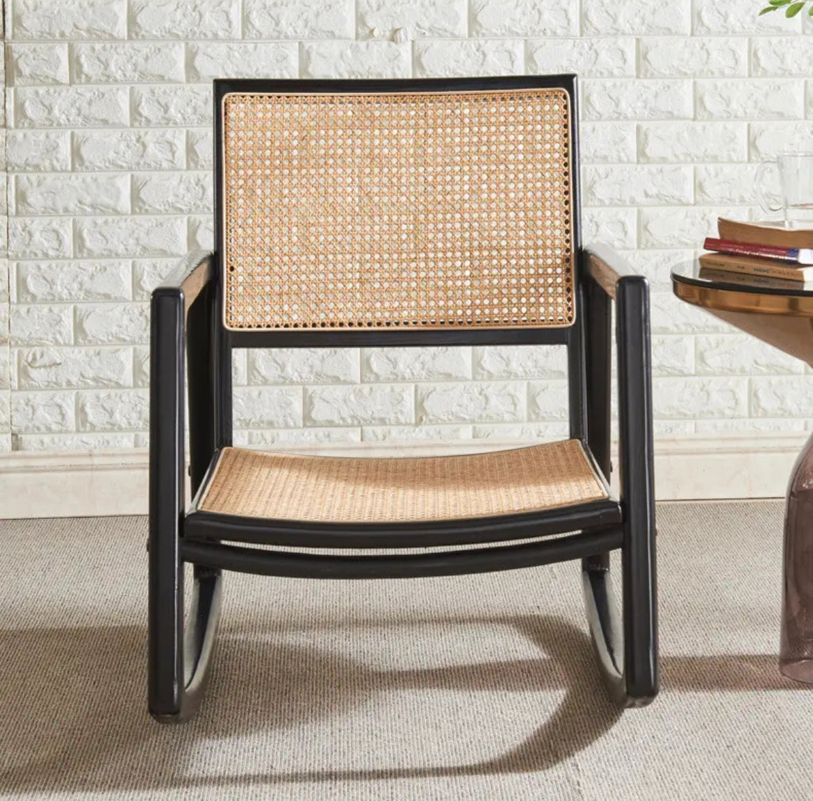 Rocking Chair High Quality Nordic Lounge Chairs Wood Rattan Rocking Chairs