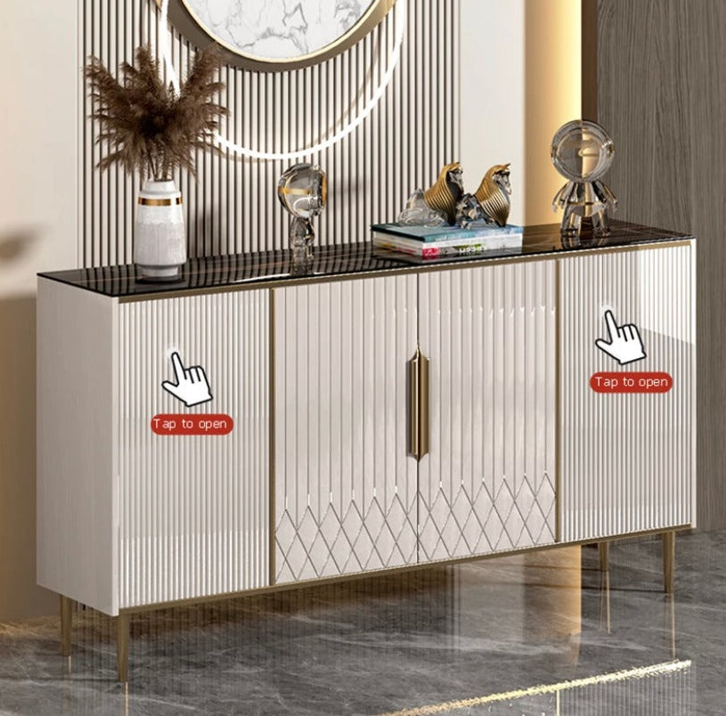 Buffets Light Luxury Modern Slate Sideboard Living Room Golden Console Storage Cabinets