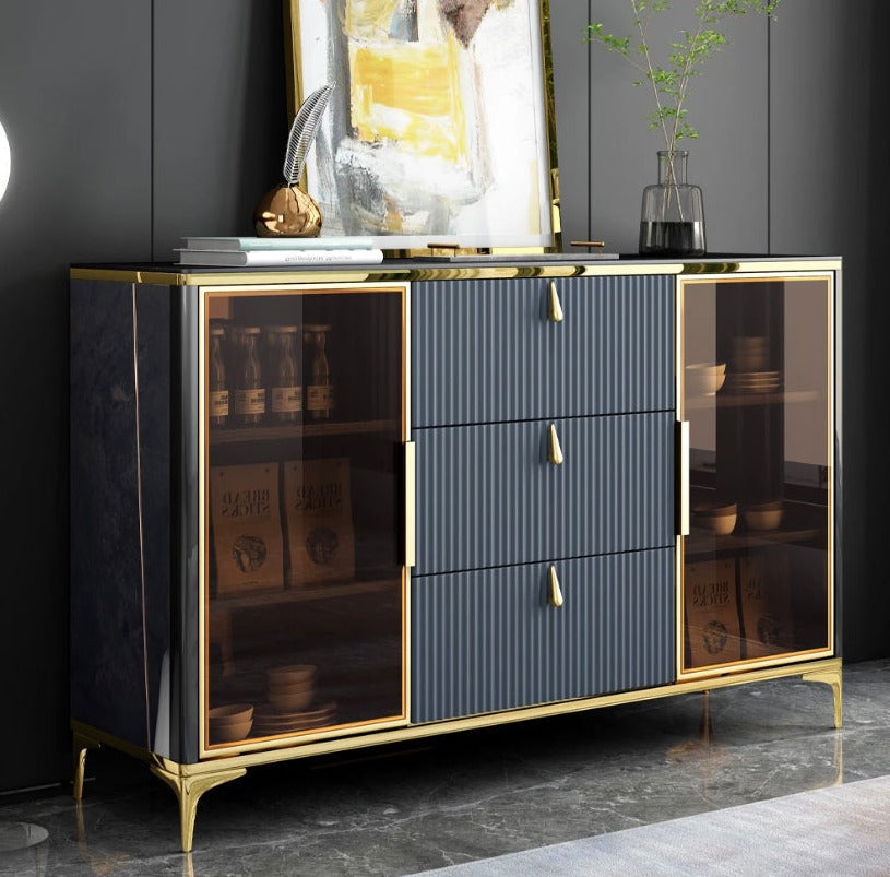 Buffets & Sideboards Multifunctional Home Furniture Luxury Slate Gold Cabinet Anrichten