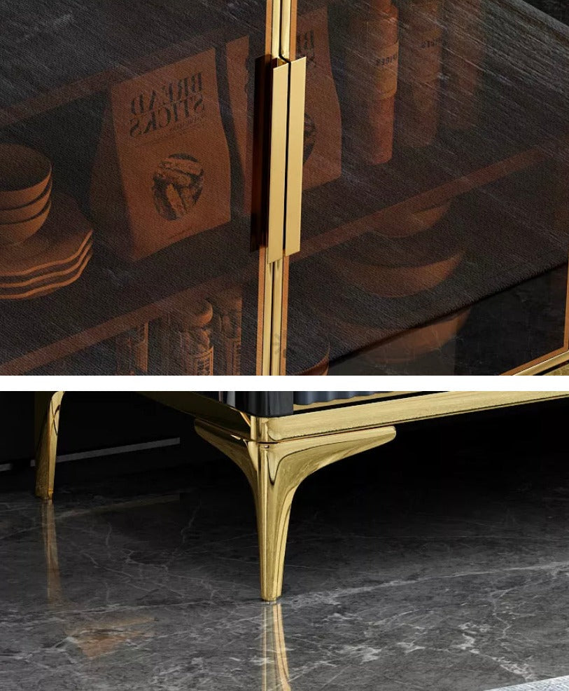 Buffets & Sideboards Multifunctional Home Furniture Luxury Slate Gold Cabinet Anrichten