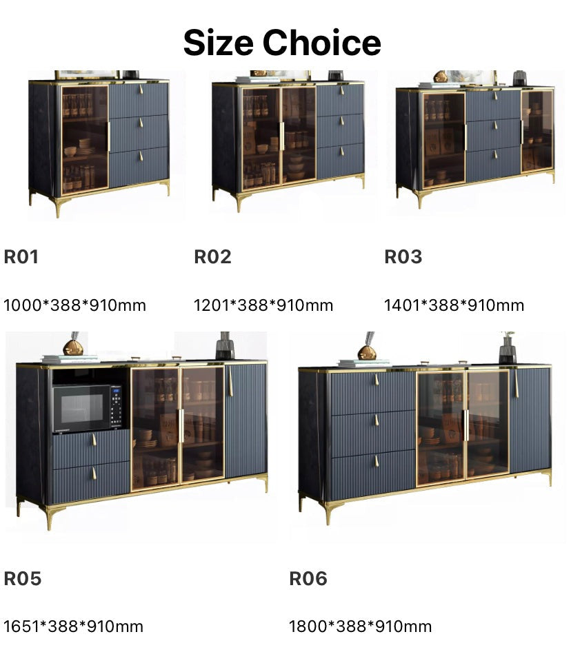 Buffets & Sideboards Multifunctional Home Furniture Luxury Slate Gold Cabinet Anrichten