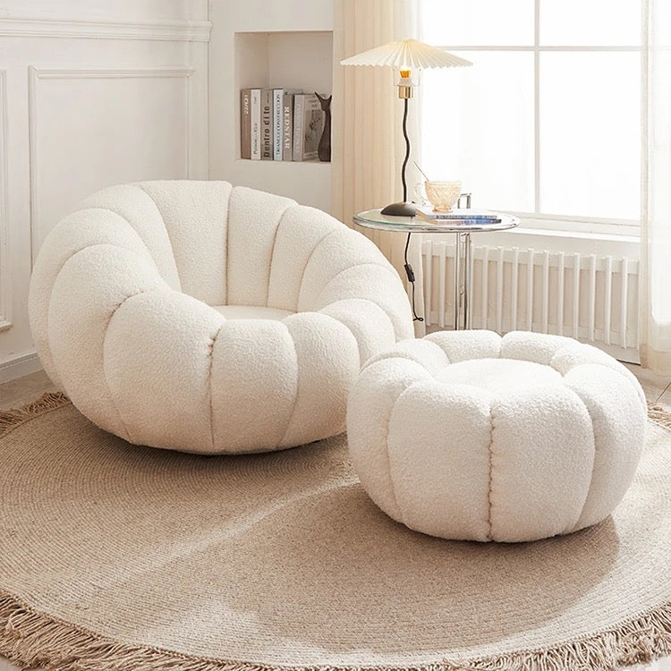 Luxury Pumpkin Sofa Single Comfort Level Summer Chair & Sofa Cushions