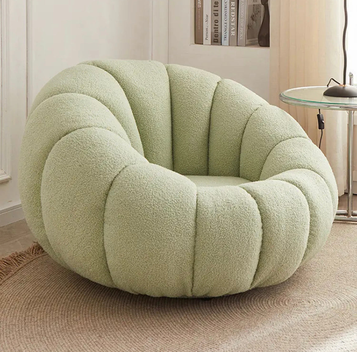 Luxury Pumpkin Sofa Single Comfort Level Summer Chair & Sofa Cushions