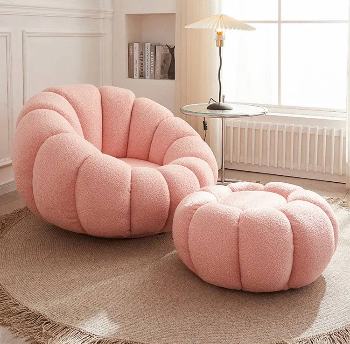 Luxury Pumpkin Sofa Single Comfort Level Summer Chair & Sofa Cushions