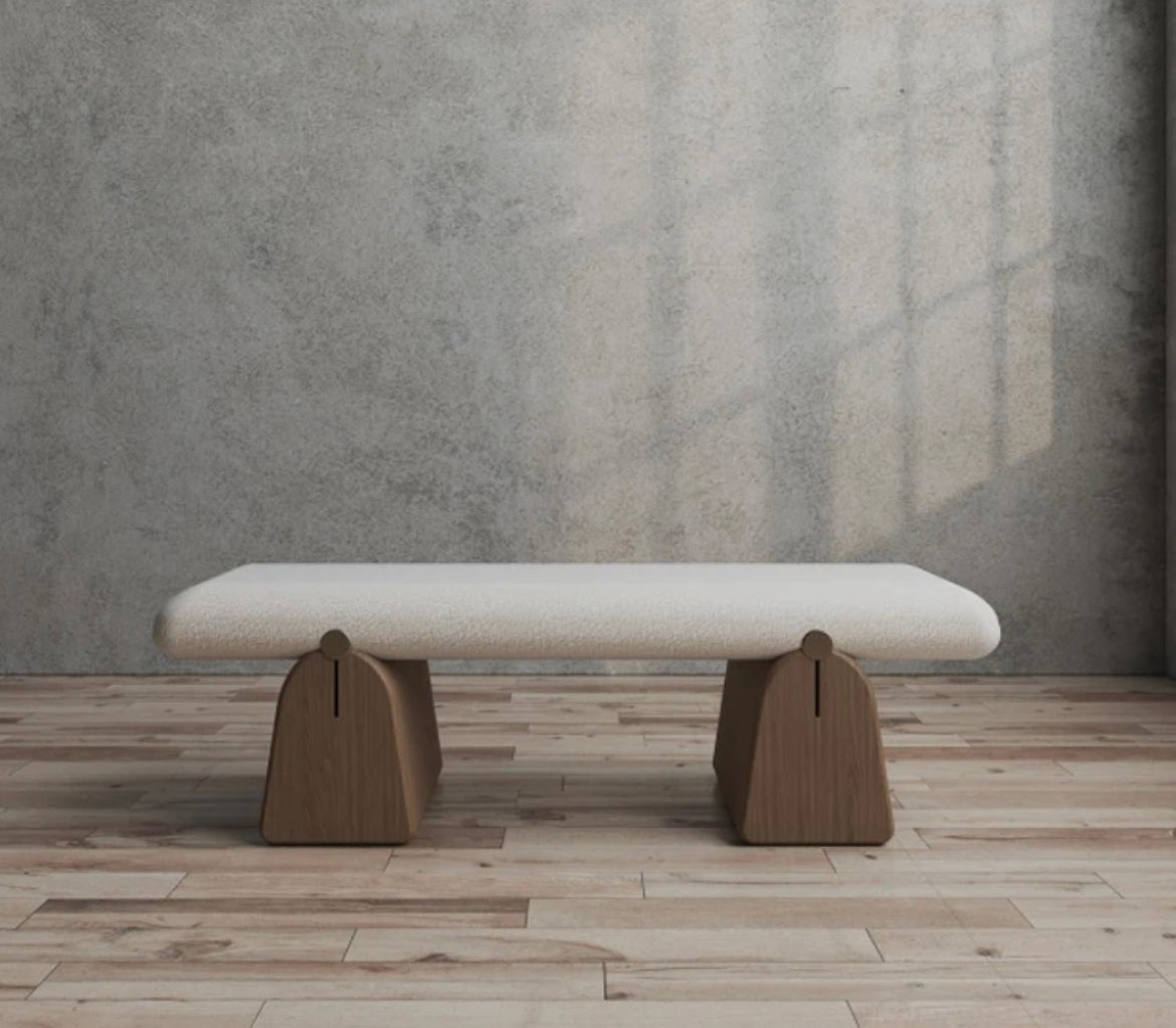 Designer Cloth Art Velvet Bench Nordic Creative Cloakroom Long Benches