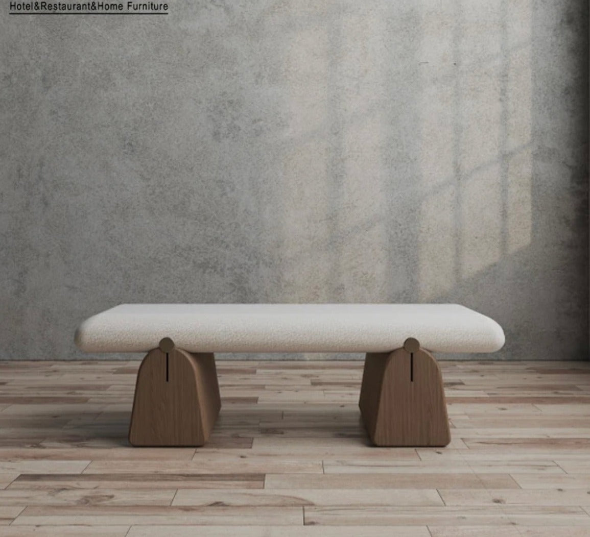 Designer Cloth Art Velvet Bench Nordic Creative Cloakroom Long Benches