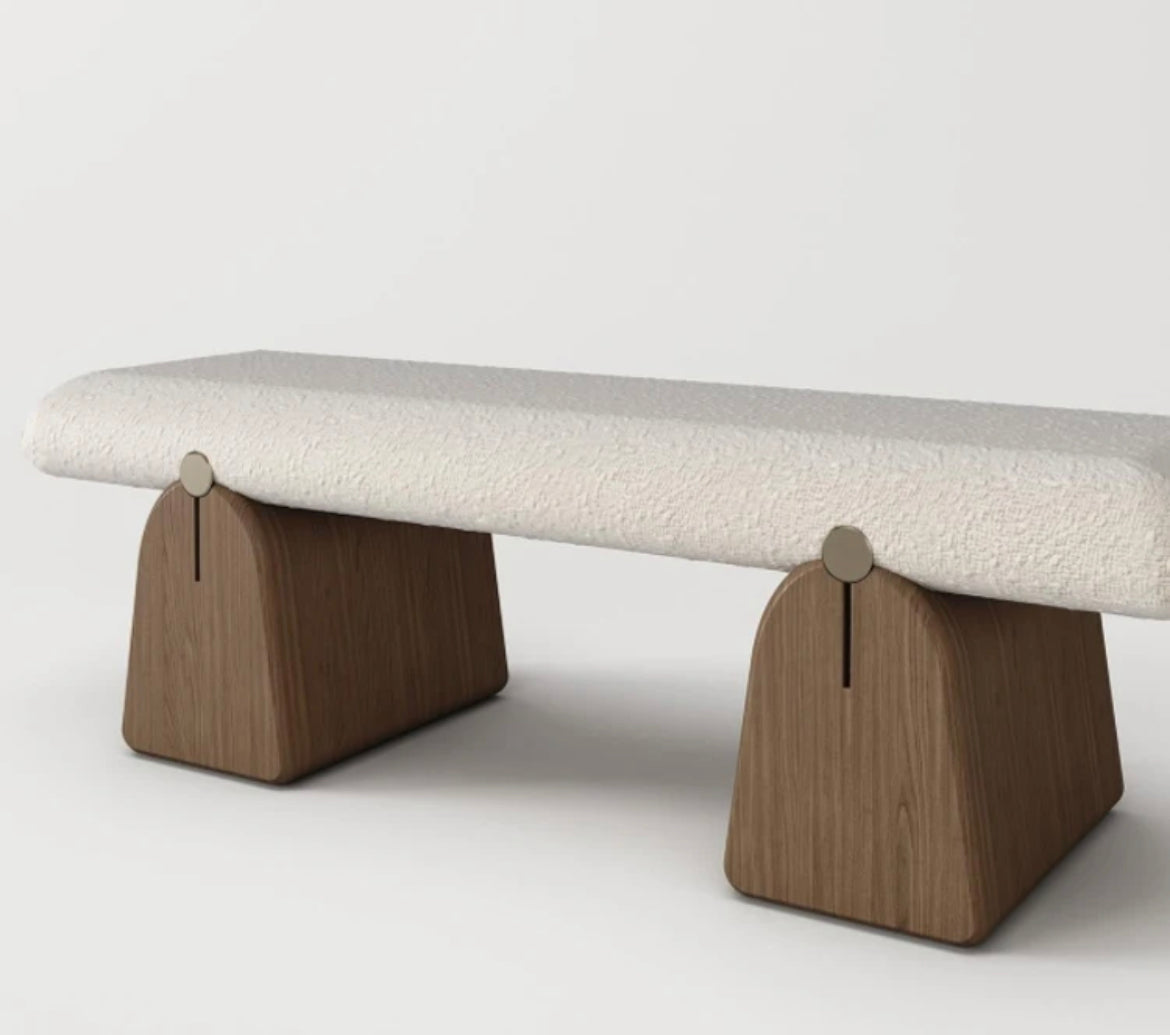 Designer Cloth Art Velvet Bench Nordic Creative Cloakroom Long Benches