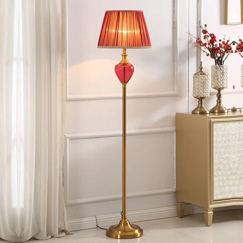 Table Lamp Ceramic Red Festive Atmosphere Bedroom Bedside Lamps