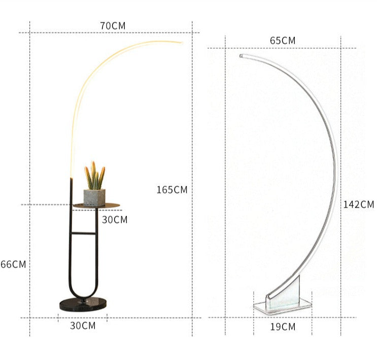 Floor Lamps Nordic Modern Standing Gold Arc Corner Led Floor Lamp