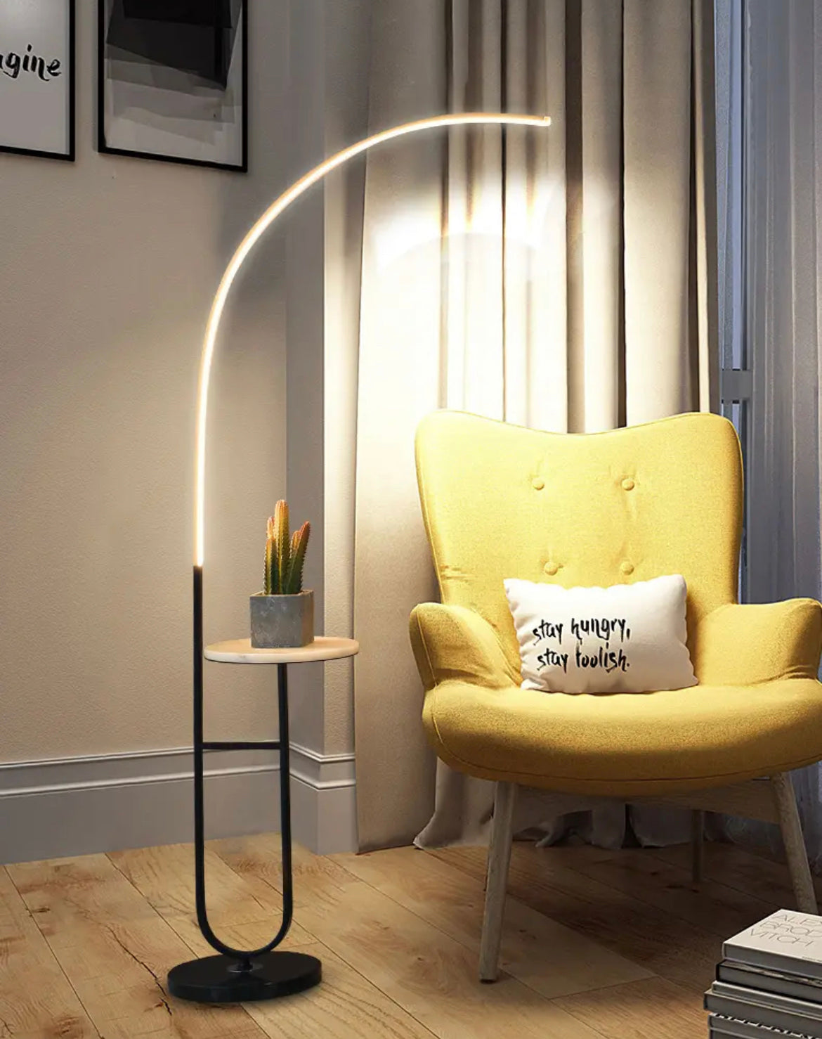 Floor Lamps Nordic Modern Standing Gold Arc Corner Led Floor Lamp