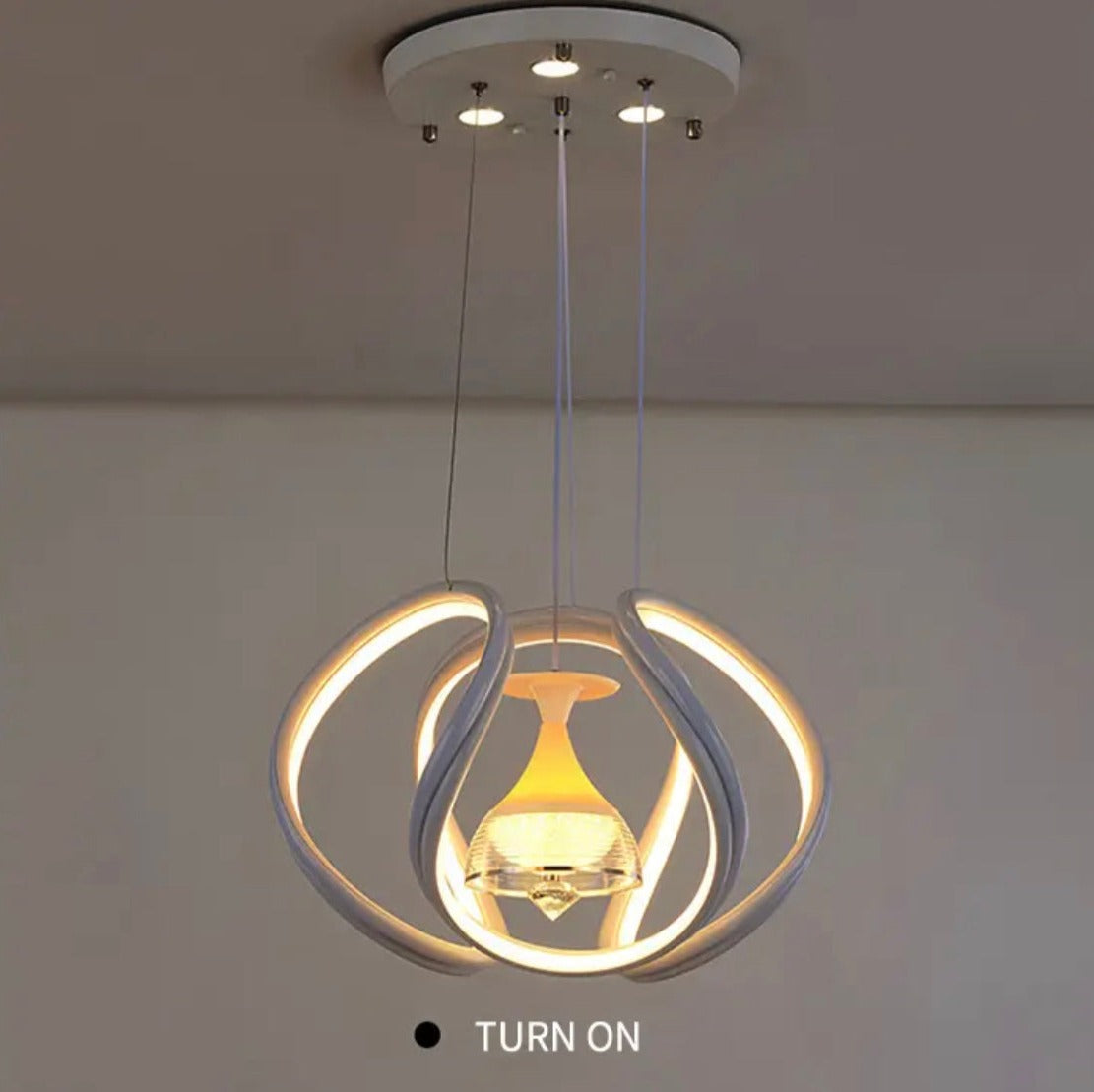 Pendant Light New Hanging Aluminum LED 125W Three-Color Light Adjustment Pendant Lamps