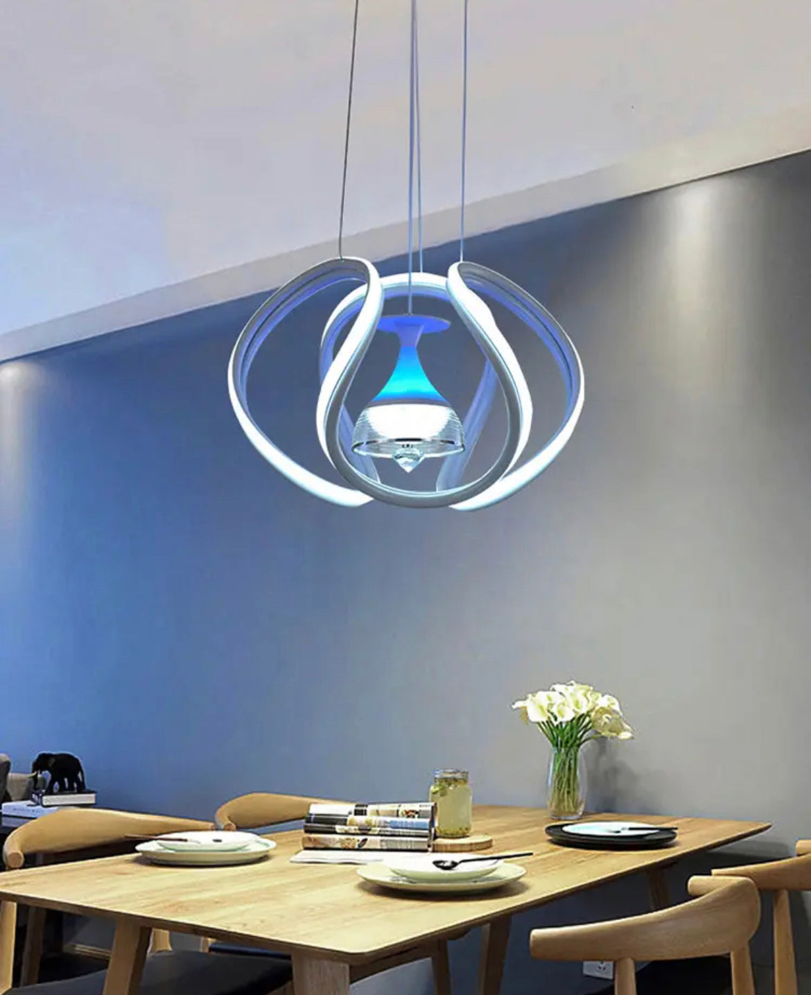 Pendant Light New Hanging Aluminum LED 125W Three-Color Light Adjustment Pendant Lamps