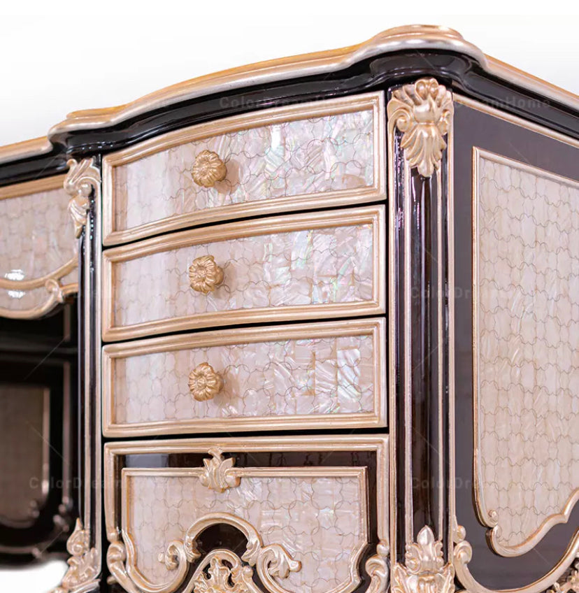 Baroque Style Luxury Furniture French Royal Bedroom Furniture Dressers Set