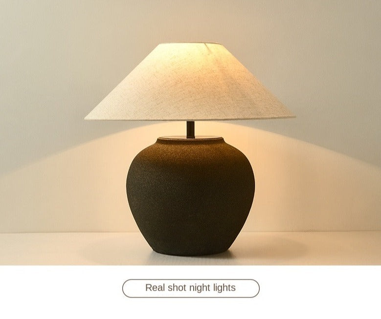 Table Lamp Bedroom Bedside Japanese Retro Ornaments Decorative Art Table Lamp