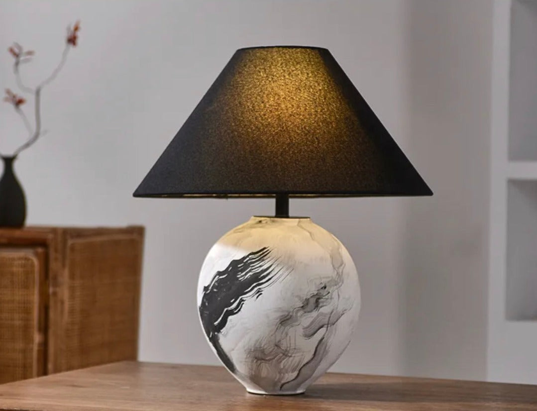 Table Lamp Deesigner Living Room Bedroom Lights Pottery Pot Ceramic Table Lamps