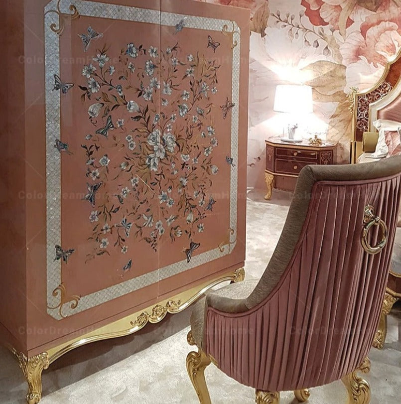 Jewelry Cabinet Luxury Baroque Italian Bedroom Furniture Storage Kabinett