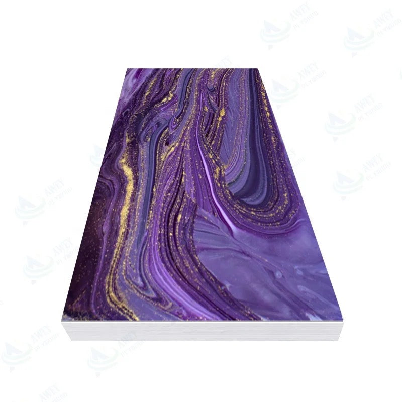 Wall Panel Indoor Artificial Marble Panel PVC Easy To Install Decoration Panel