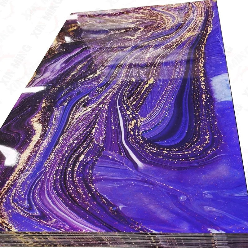 Wall Panel Indoor Artificial Marble Panel PVC Easy To Install Decoration Panel