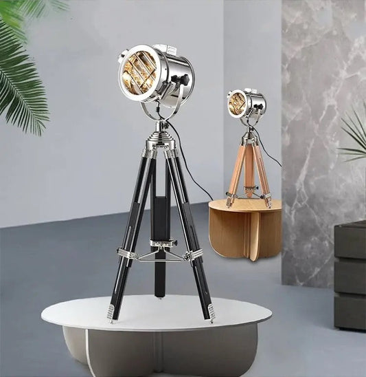 Lights Lamp Shades Stainless Steel Tripod Design Floor Lamp