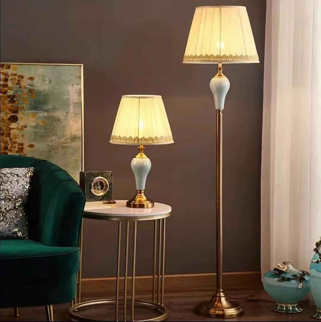 Floor Lamp Hand-Painted Ceramic Lamp Luxury Design Floor Lamps