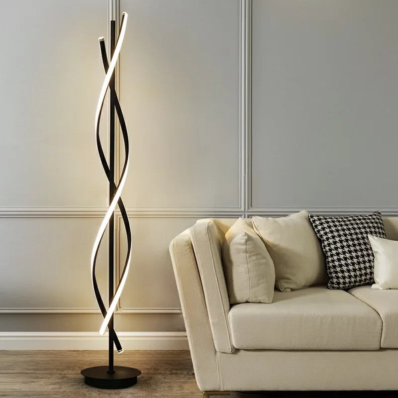 Floor Lamp Modern Fancy Art Spiral Design Led Floor Lamps