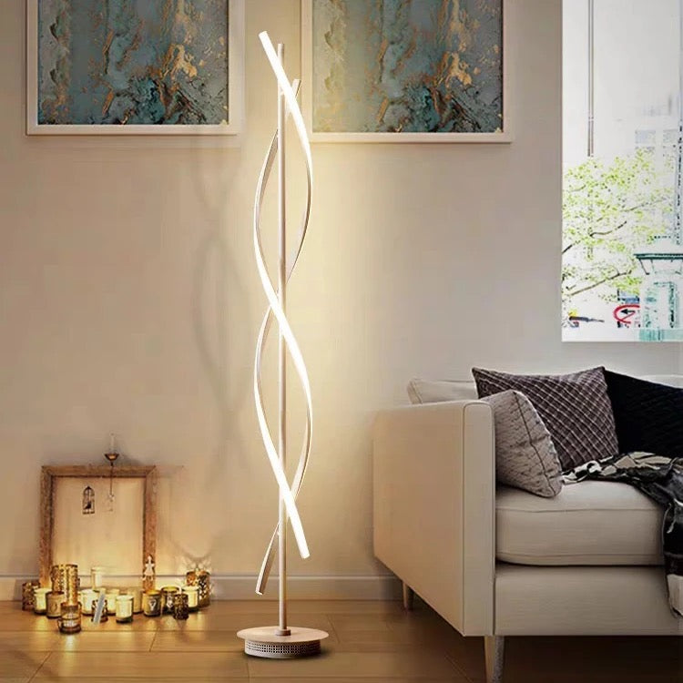 Floor Lamp Modern Fancy Art Spiral Design Led Floor Lamps