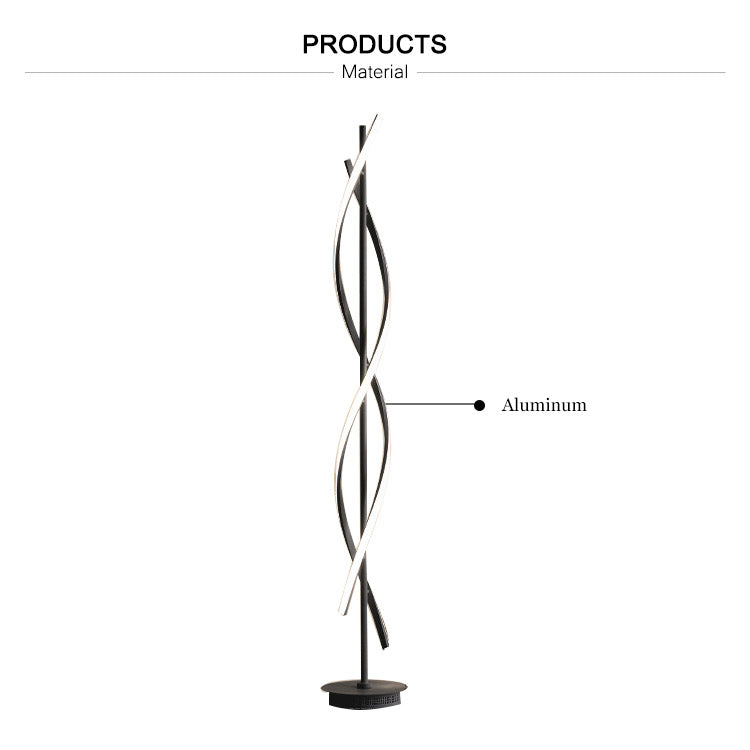 Floor Lamp Modern Fancy Art Spiral Design Led Floor Lamps